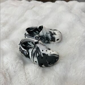 CROCS Kids Black and White Water Shoes